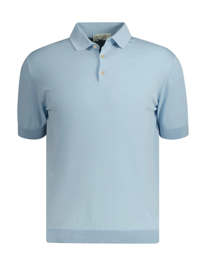 Filippo de Laurentiis Poloshirt himmelblau 